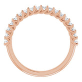 14K Rose 1/2 CTW Natural Diamond Anniversary Band